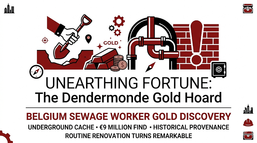 Belgium sewage worker gold discovery