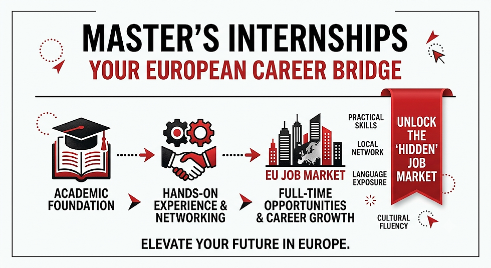 internships during your master's can improve your career in Europe