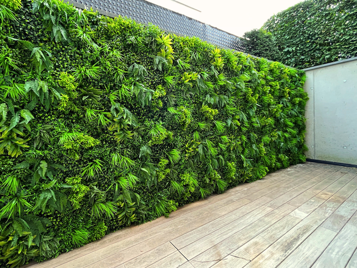 Groene muren-Haar- en Beauty Atelier-Outdoor groene kunstmuur-Sint-Truiden