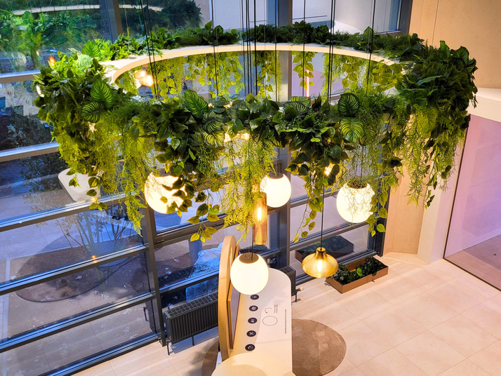 Kunstgroen-Weygers - Hangende groencirkel-kunstplanten-Hasselt