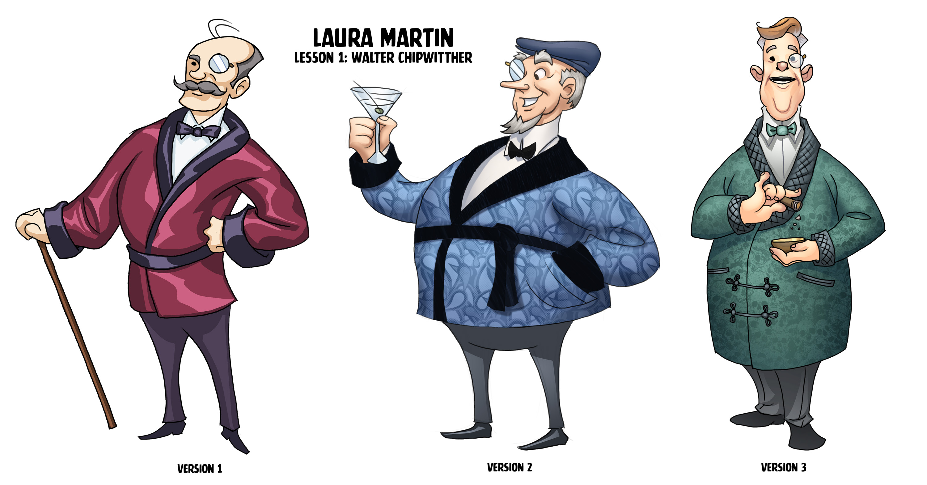 Chip Witters character designs