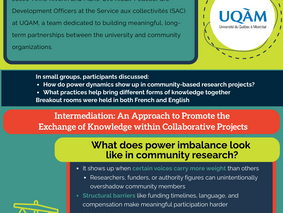 March 2026 CoP Infographic: "Intermediation: An Approach to Promote the Exchange of Knowledge within Collaborative Projects"