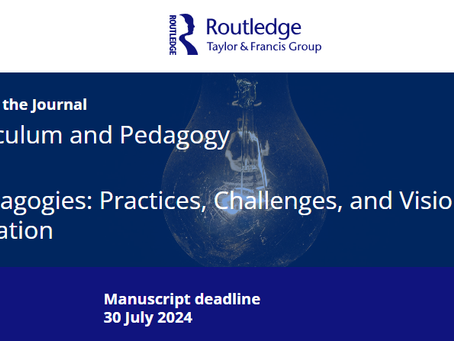 Journal of Curriculum and Pedagogy: Call for abstract submissions