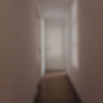 Closed bedroom door symbolizing a child being excluded from family life.