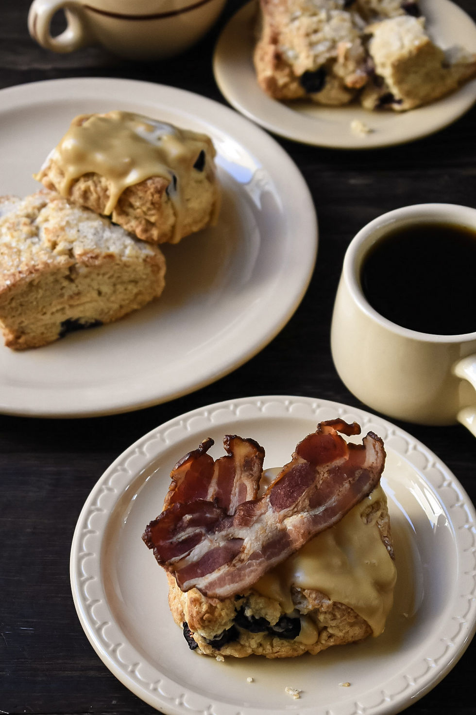 maple blueberry scones