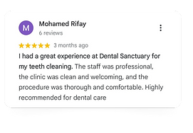 Teeth Cleaning review 1 - Dental sanctuary