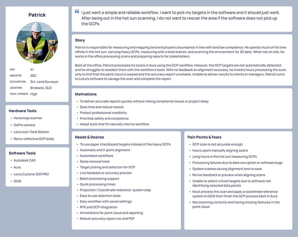 Senior Land Surveyor Persona