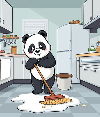 panda bear mopping kitchen floor.jpg