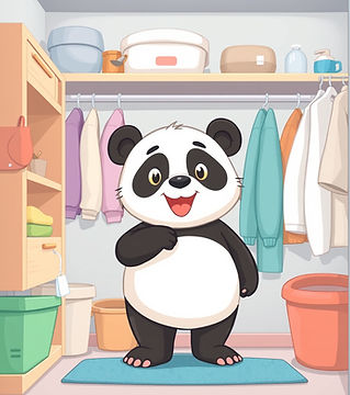 panda bear in a clean closet.jpg