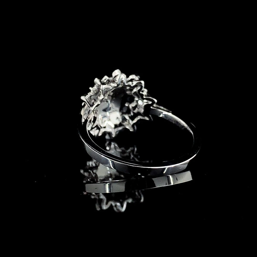 Thumbnail: 0.18 carat Round White Diamond Cordial Ring, JDB-87