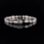 Thumbnail: Exquisite 5.848 Carat Marquise & Round White Diamond Bracelet 14K Gold- JDB-84