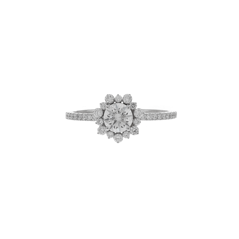 Thumbnail: 0.773 ct Round White Diamond Ring - JDB-100
