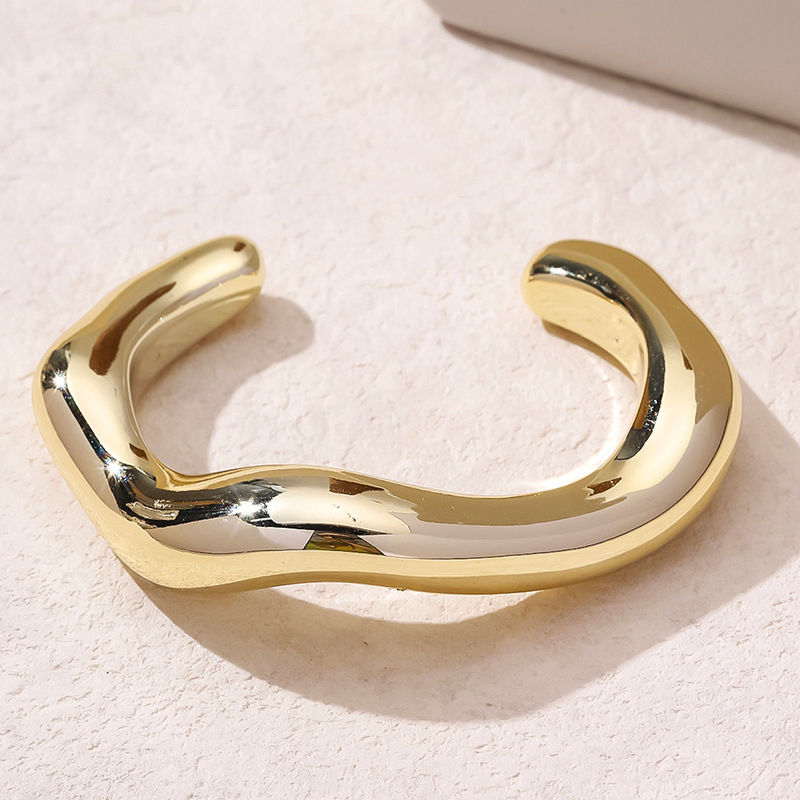 Miniatura: Trendy Big Cuff Bangles Bracelets Women Vintage Statement Plastic Geometric Open