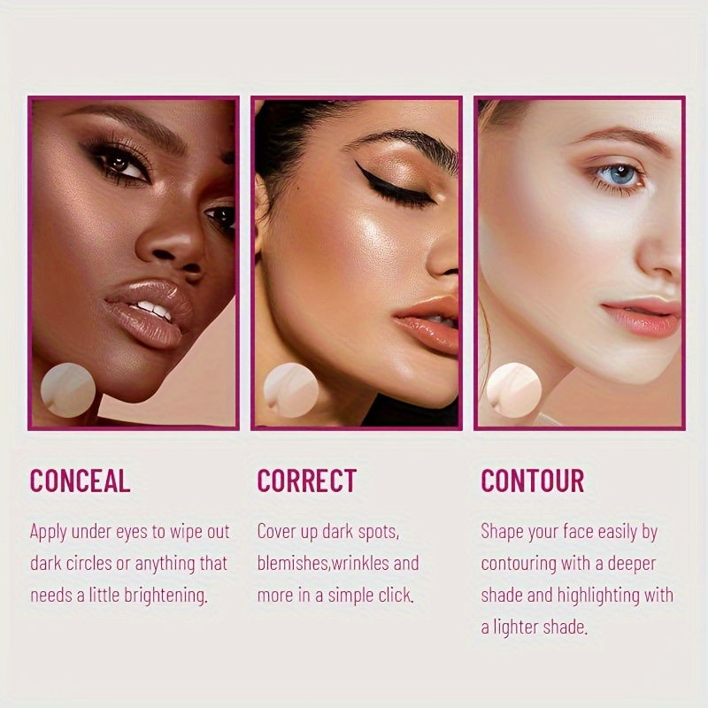 Miniatura: New Sponge Head Concealer for Dark Circles Freckles Acne Pigmentation and Blemis