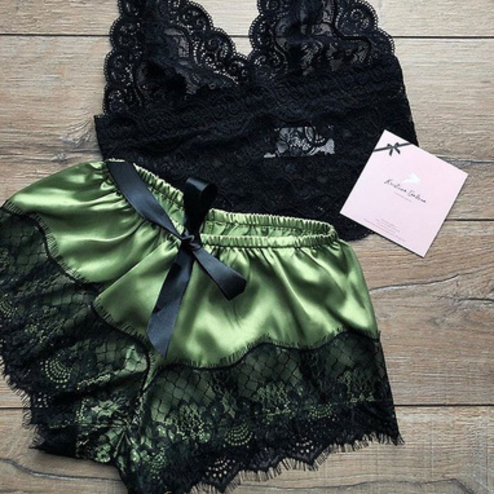 Miniatura: Pajama Sets Sexy Pajamas for Women 2 Pieces Top Shorts Set Sleepwear Clothes Lac