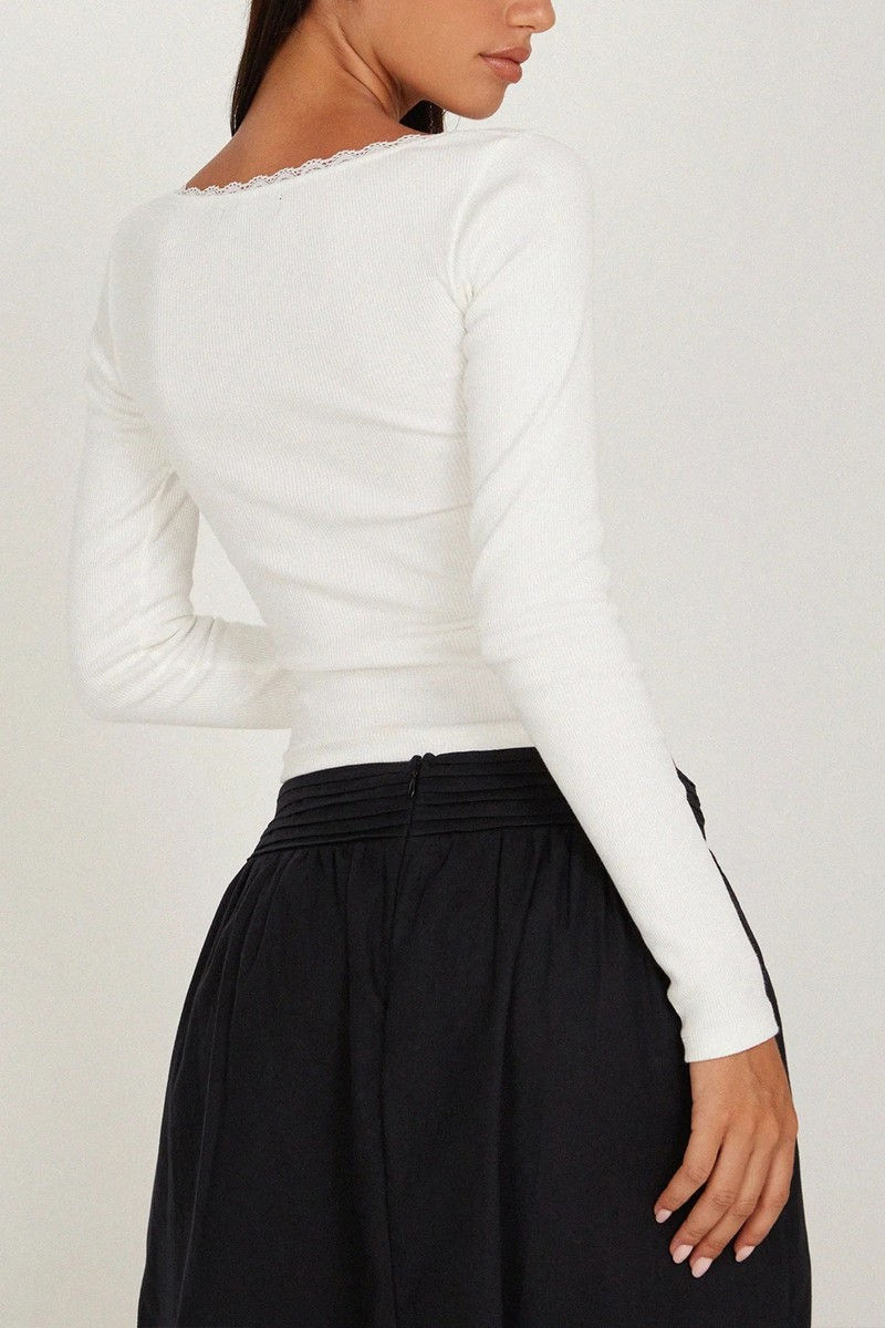 Thumbnail: Classic Fitted Long-Sleeve Top