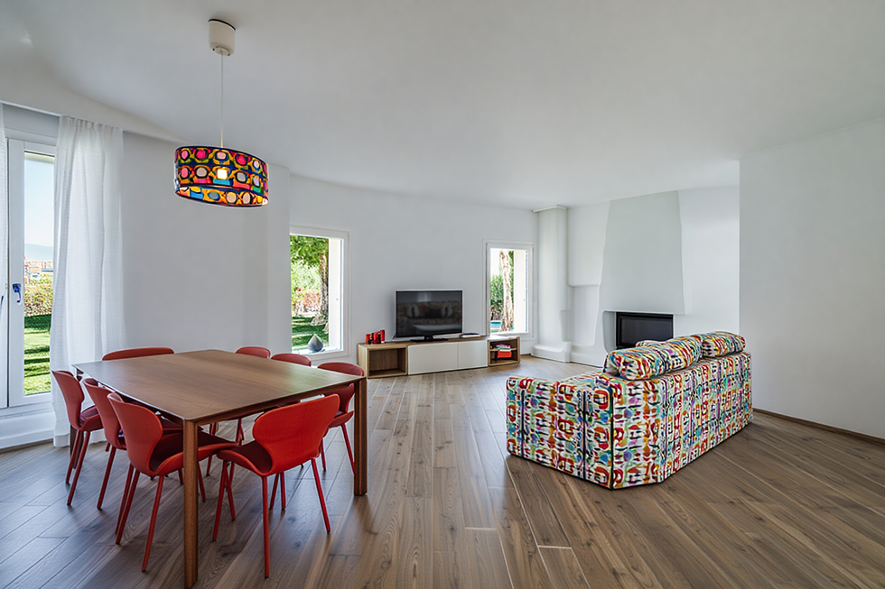 Contemporary home living space