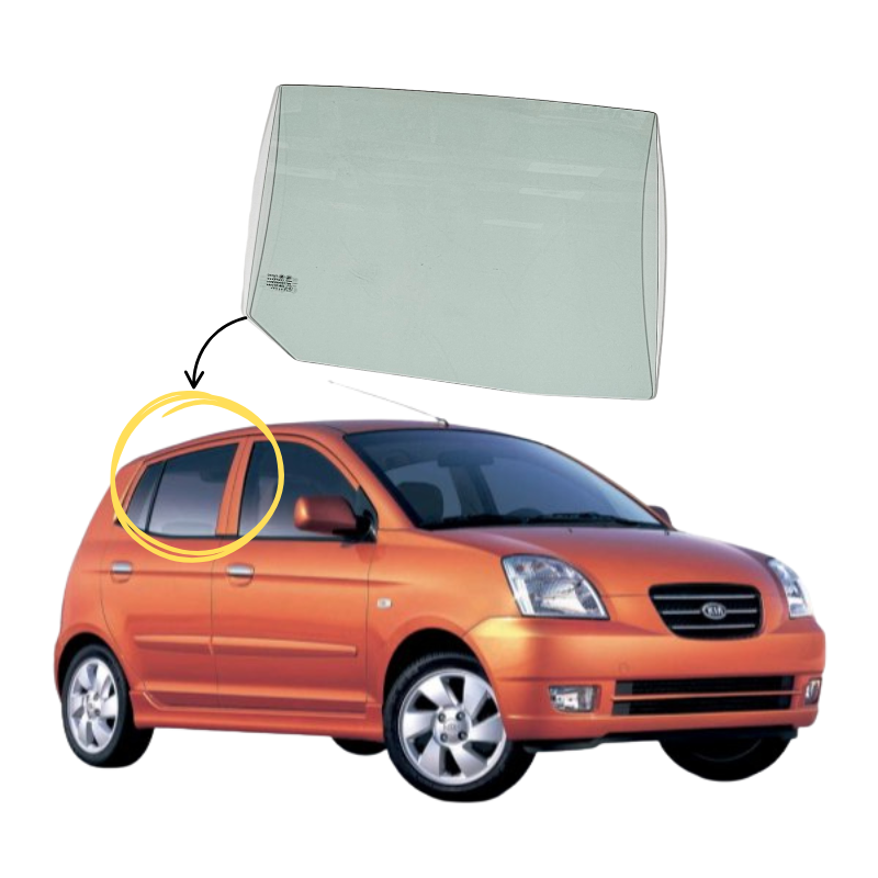 Kia Morning 2004-2010 Vidrio Puerta Trasera