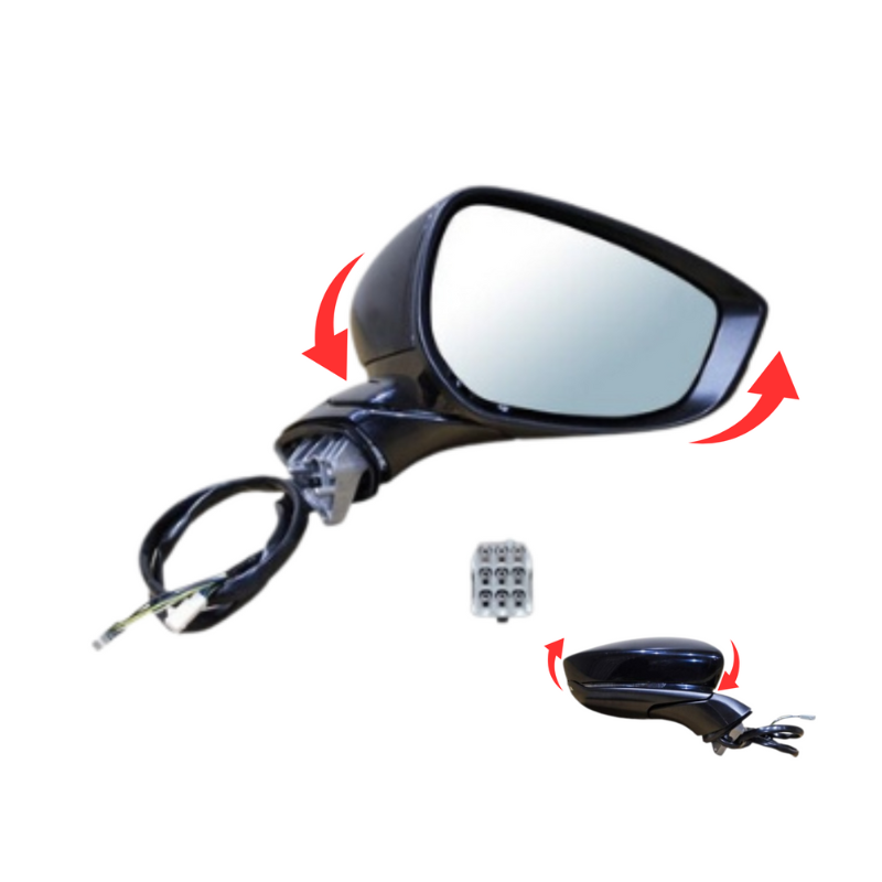 Miniatura: Espejo Retrovisor Mazda 3 2019-2024 Cabezal con Abate eléctrico y Sensor