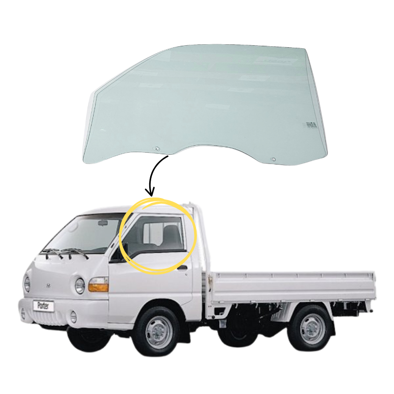 Hyundai Porter New 2004-2025 Vidrio Puerta Delantera