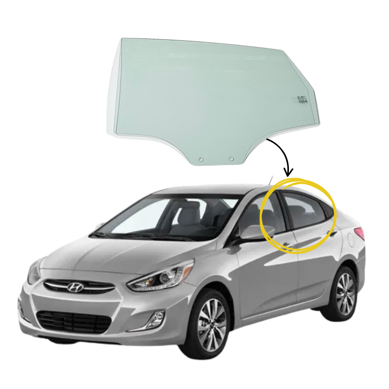 Hyundai Accent RB 5D 2011-2017 Vidrio Puerta Trasera