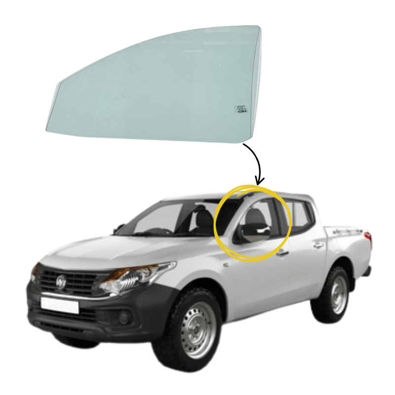 Ram 1200 2016-2025 Vidrio Puerta Delantera