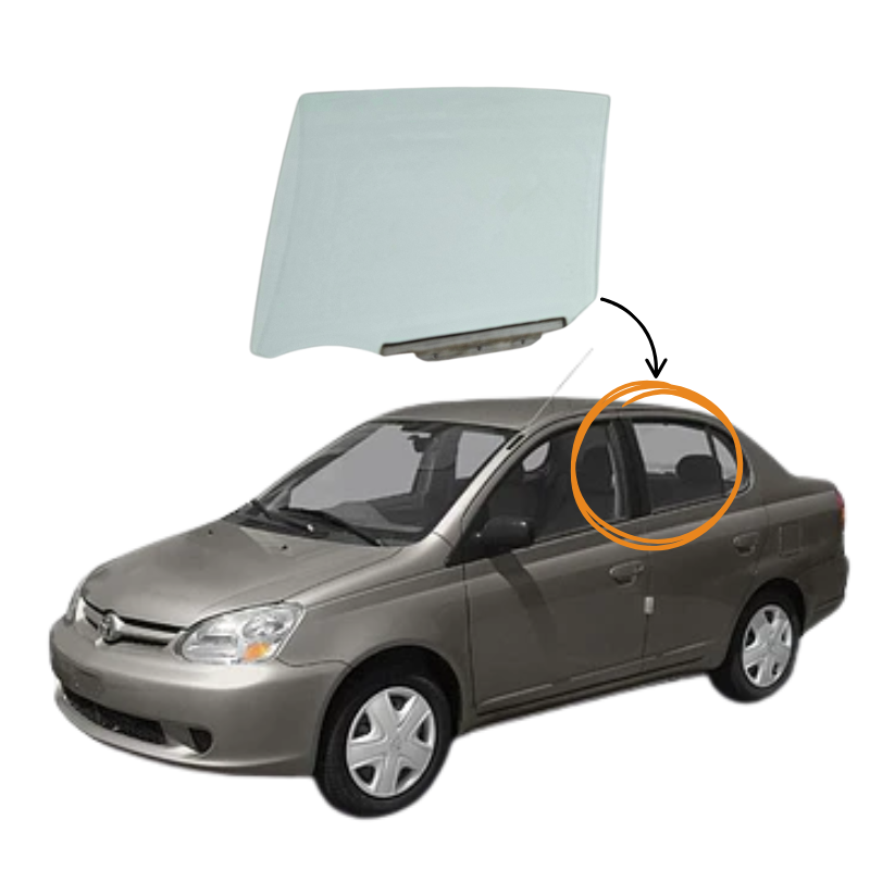 Toyota Yaris Eco Sedan 1998-2005 Vidrio Puerta Trasera