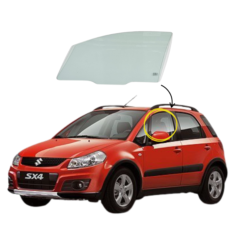 Miniatura: Suzuki SX4 2009-2025 Vidrio Puerta Delantera