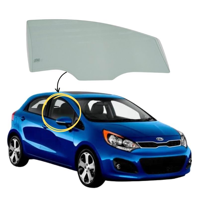 Kia Rio 4 Sedan / Rio 5 HB 2012-2017 Vidrio Puerta Delantera