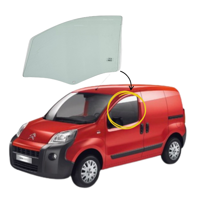 Citroen Nemo 2008-2025 Vidrio Puerta Delantera