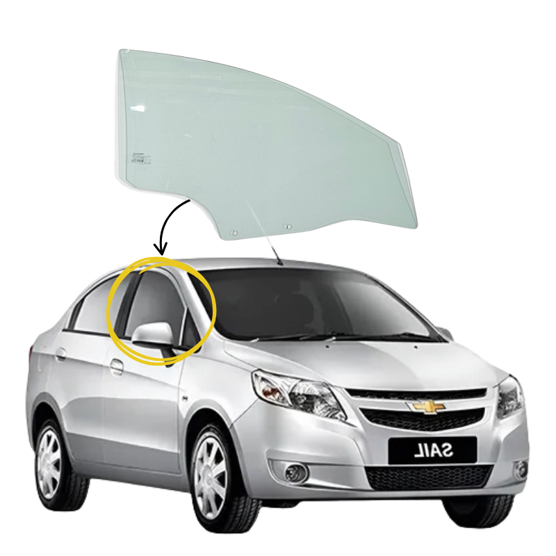 Chevrolet Sail Classic 2010-2014 Vidrio Puerta Delantera