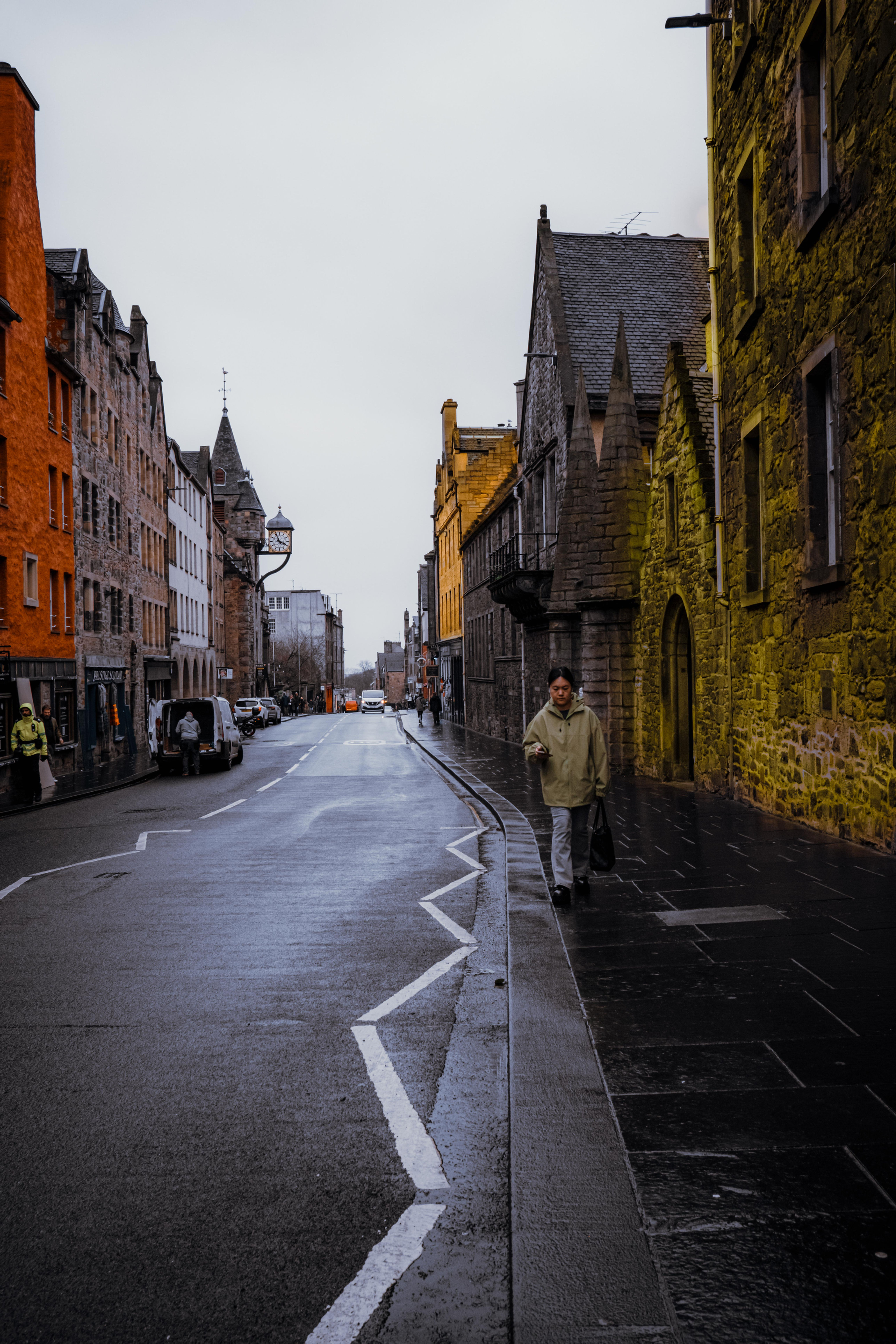 In Edinburgh Scotland, this street with the old historic buildings, this minimalist photo appears to be out of a hallmark card. Captured by PhotoMan-Jan, this exquisite piece encapsulates the timeless charm and history of Edinburgh's storied architecture. The masterful use of Shadows and composition reflects our commitment to professional excellence and an eye for detail. Bring a touch of Edinburgh's elegance into your space with 