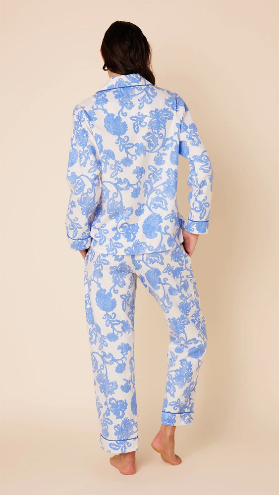 Floral flannelette pyjamas clearance