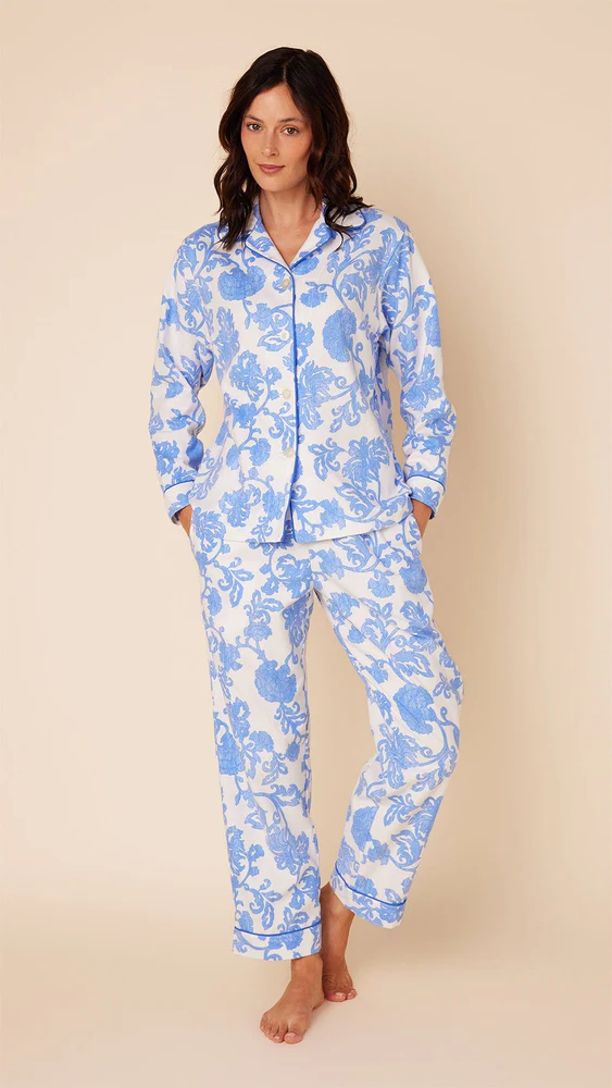 Cat's Pajamas Chrysanthame Pima Flannel Pajama