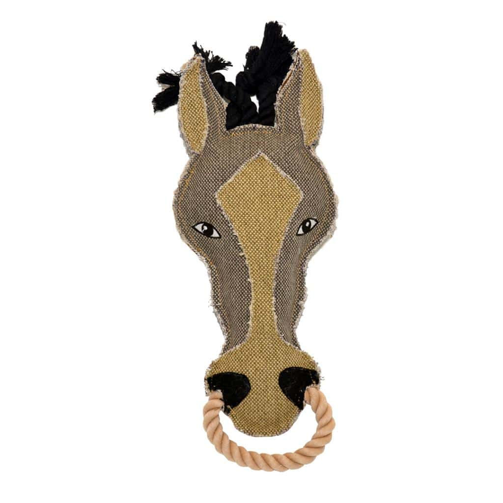 DUVO DOGTOY CANVAS HORSE.