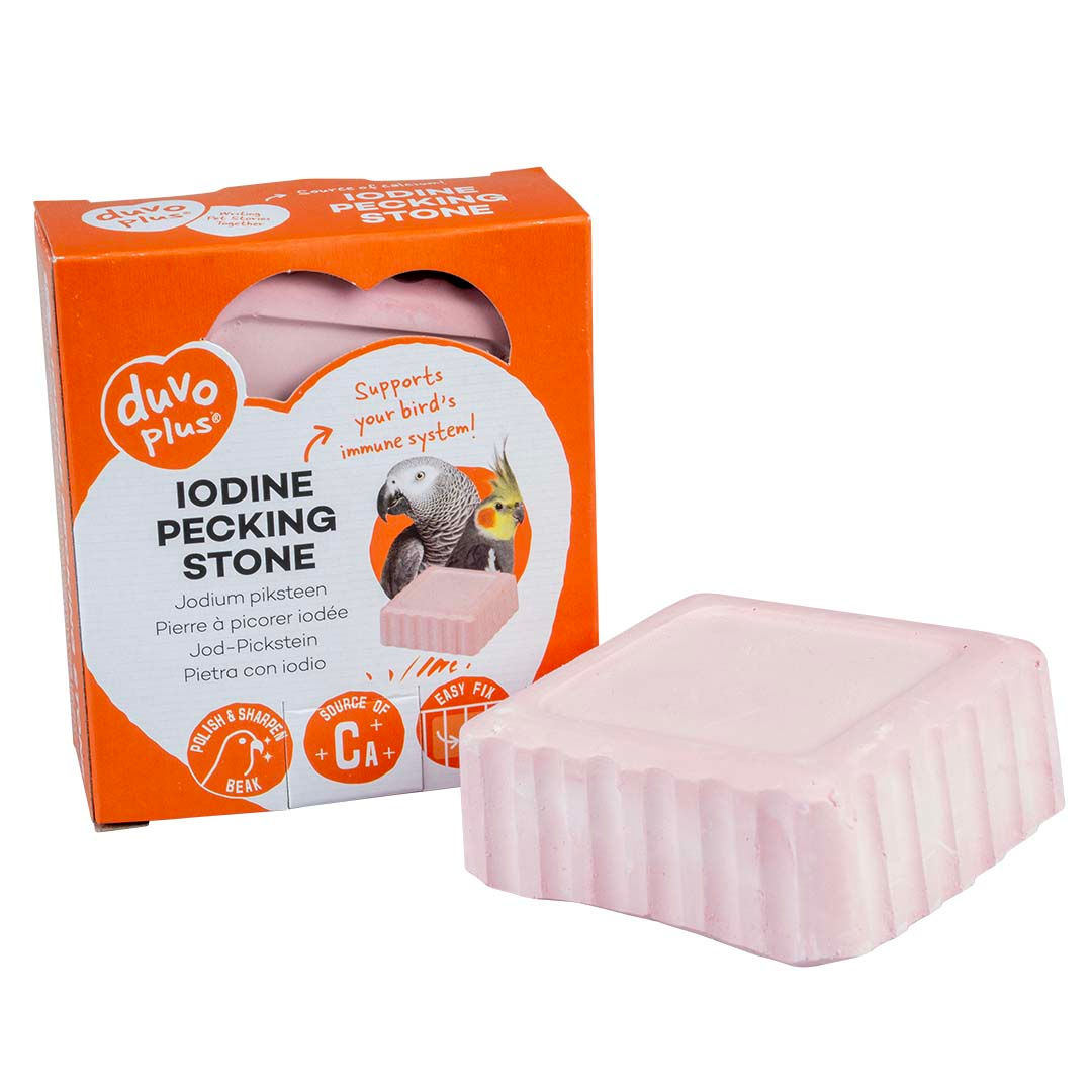Iodine Pecking Stone Large 90g Pink