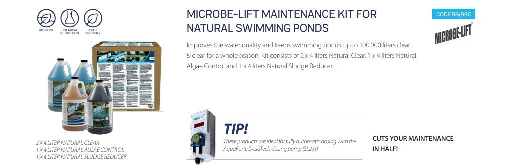 MICROBE-LIFT MAINTENANCE KIT FOR NATURAL SWIMMING PONDS