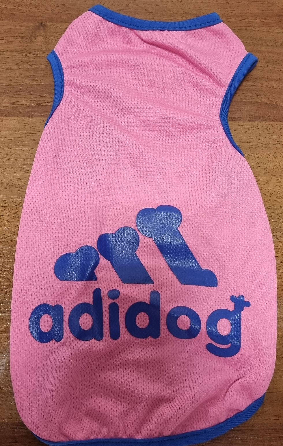 Thumbnail: Adidog Sleeve less Shirt                                    (Blue-Gray-Pink)