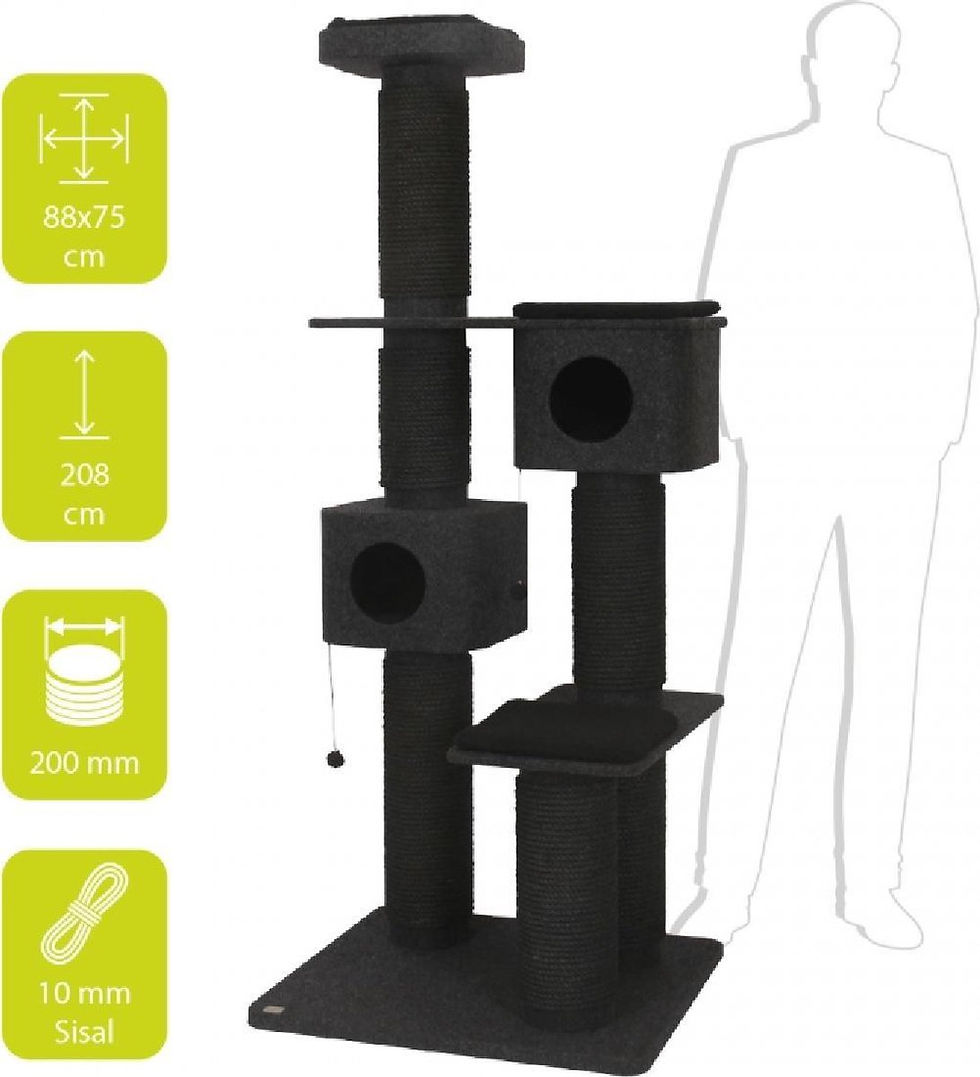 Thumbnail: EBI Onyx Anthracite Scratching Tree Comfort