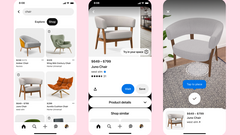 Pinterest está experimentando con tecnología AR para decoración de hogares.