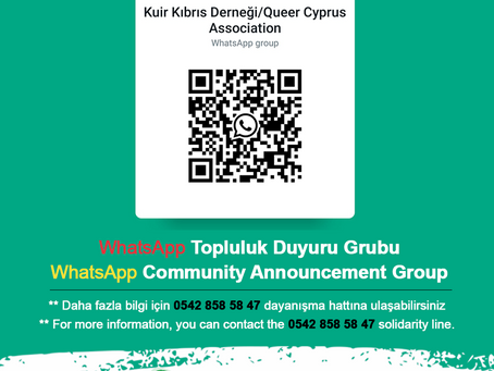 Queer Cyprus Community Announcement Group Established!