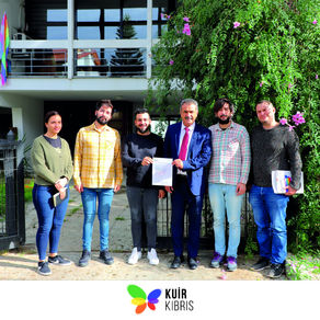 LGBTİ+ Dostu Belediyecilik Protokolü’nü Mağusa Belediyesi CTP Adayı Süleyman Uluçay imzaladı.