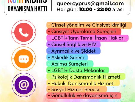 Kuir Kıbrıs Derneği Dayanışma Hattı