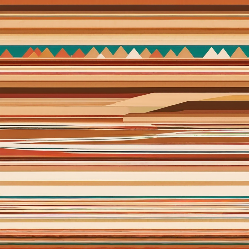 Geometrische Anden Leinwand