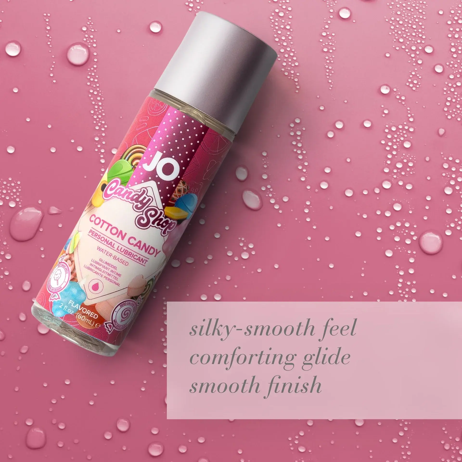 Lubricante JO Con Sabor A Algodón De Azúcar 60ml