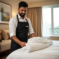 AIVHA Housekeeping staff doing the bed