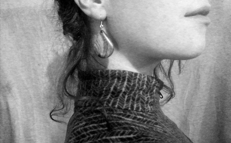 Miniature : Boucles d'oreilles naturelles en bois d'olivier