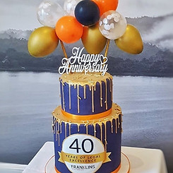 Two Tier Celebration Cake Anniversary Cake