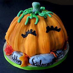 Cake, Pumpkin, Halloween Cake