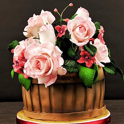 Birthday Cake and Sugar Flowers